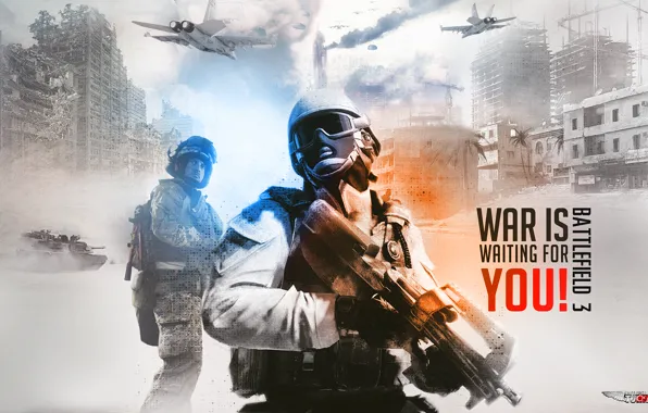 Weapons, beautiful, storm, Battlefield 3