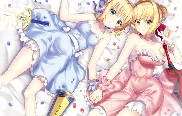 Picture girls, art, the saber, Fate / Grand Order