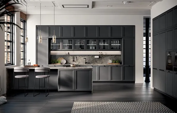Style, interior, Italy, dining room, kitchen., dining area, Italian design, Kitchen Lake Garlate