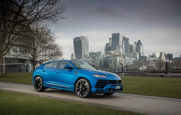 Lamborghini, side view, 2018, crossover, Urus