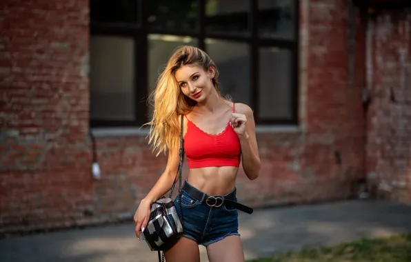 Sexy, pose, model, shorts, portrait, makeup, figure, hairstyle