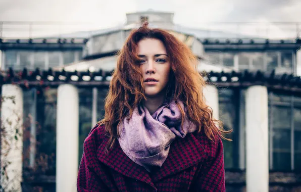 Picture portrait, Anya, redhead, Anna Zabolotskaya