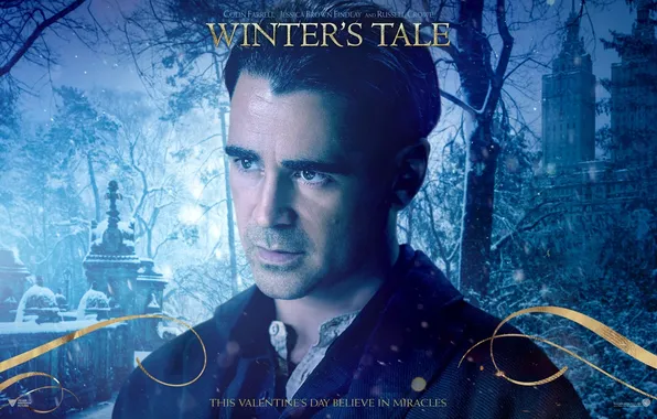 Picture winter, colin farrell, Colin Farrell, winters tale, love through time, Central Park new York, peter …
