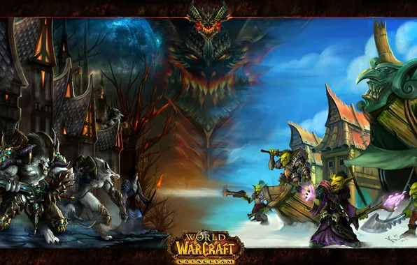 Picture goblins, the Worgen, World of Warcraft: Cataclysm