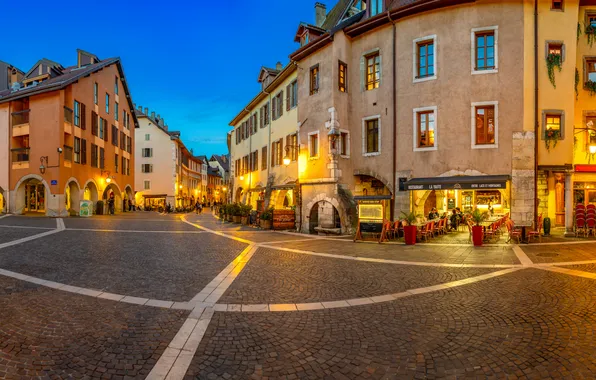 France, Home, Annecy, Town square