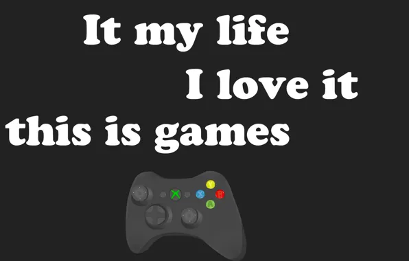 Love, text, background, minimalism, Game, pony, joystick, joystick