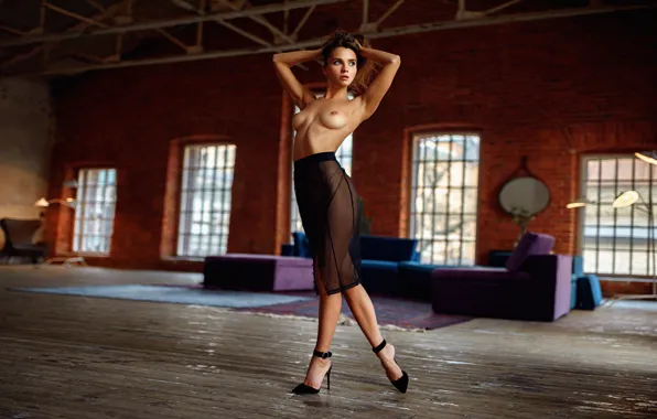 Chest, girl, figure, Nude, beauty, chic, George Chernyadev, Georgy Chernyadyev