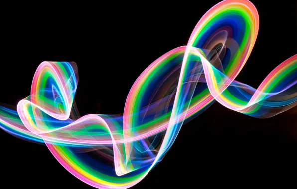 Abstraction, strip, the dark background, pattern, brightness