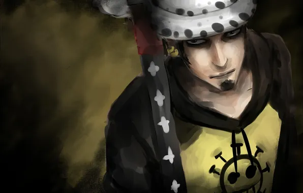 Picture anime, art, One Piece, Trafalgar Law, Big Jackpot, The Surgeon Of Death, Trafalgar Law