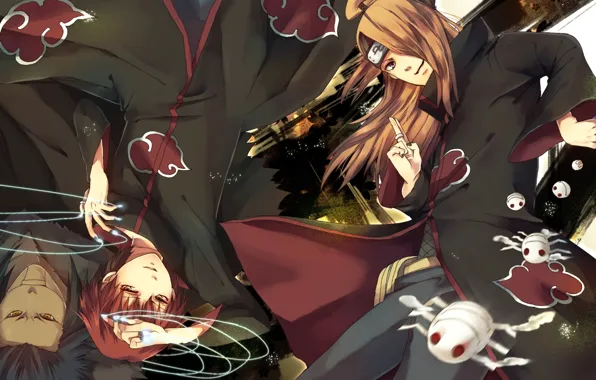 Picture anime, art, guy, Naruto, sasori, Deidara