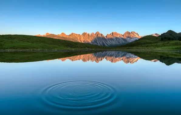 Mountains, lake, Tirol, salfeiner lake