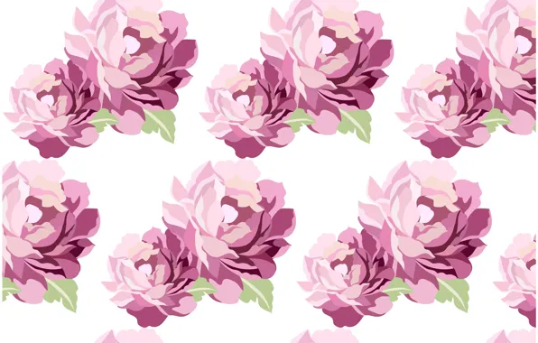 White, flowers, background, texture, Purple, flowers, background, pattern