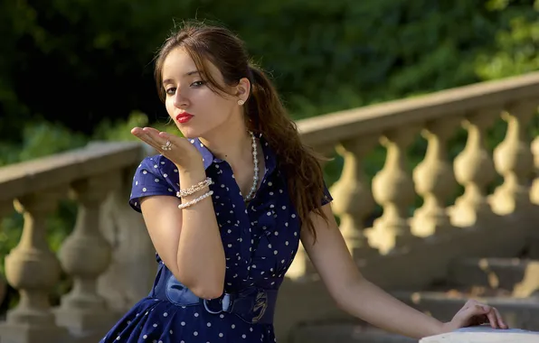 Girl, pose, background