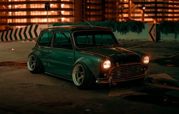 Auto, Night, The game, Retro, Machine, Car, MINI, Sly Cooper