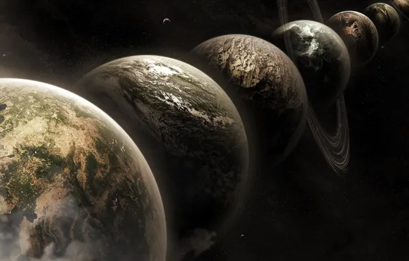 Space, planet, space prostranstvo