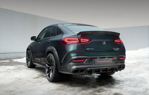 Mercedes-Benz, Mercedes, Green, Ball Wed, Rear, GLE, GLE Coupe