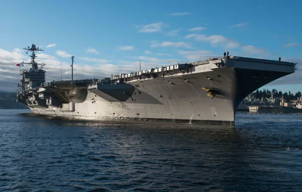 The carrier, USS John C. Stennis, type "Nimitz", CVN 74