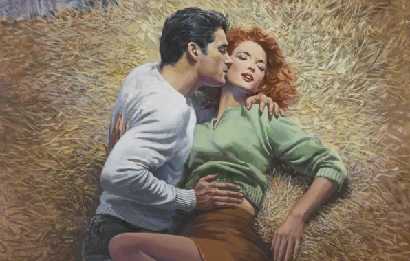 Figure, painting, Illustrator, Barnett Plotkin