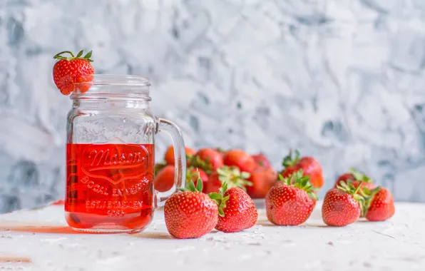 Picture summer, berries, food, strawberry, juice, cocktail, drink, sweet