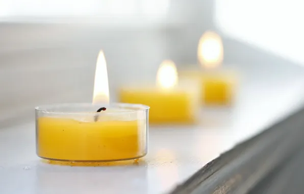 Macro, background, candles