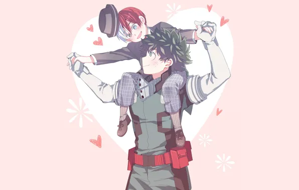 Guys, My hero Academy, My Hero Academia, Boku No Hero Academy, Midori Isuku, Todoroki Shoto