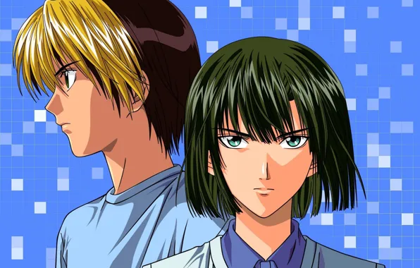 Background, art, guys, Players, Hikaru no Go