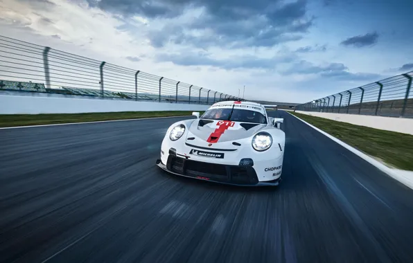 Speed, Lights, Track, Porsche 911, 2020, Porsche 911 RSR