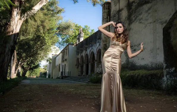 Girl, pose, street