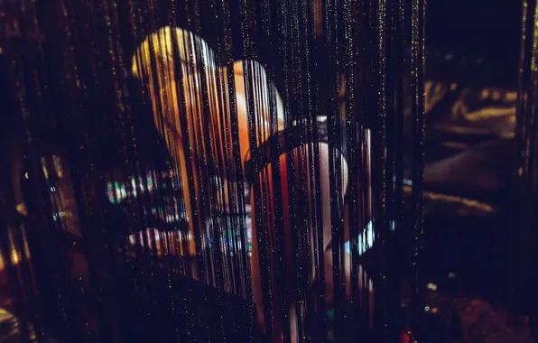 Ass, girl, table, bar, blonde, girl, Striptease, curtains