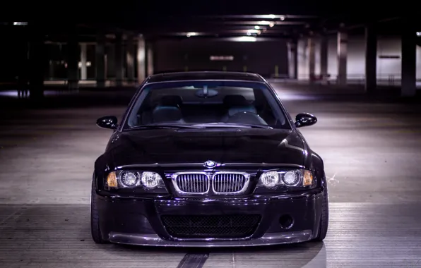 Wallpaper BMW, E46, Parking, M3, Front view for mobile and desktop ...