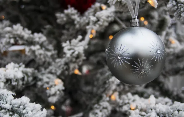 Macro, toy, ball, ball, tree