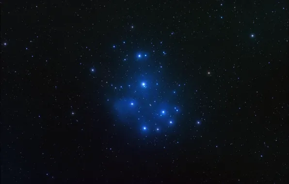 Space, stars, M45, Pleiades