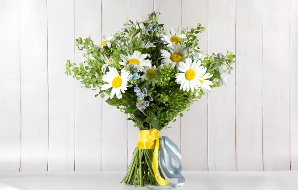 Chamomile, bouquet, tape, wildflowers, bouquet, chamomile