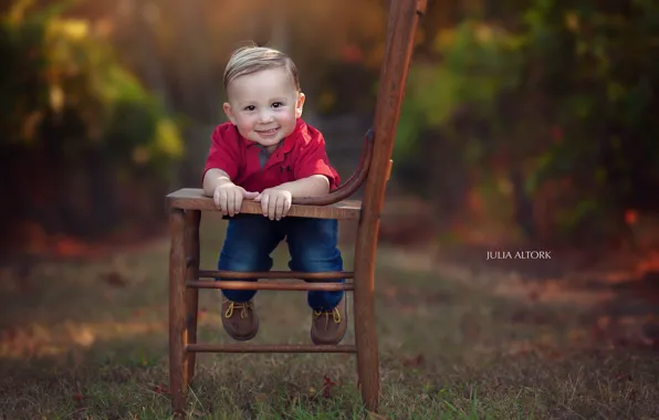 Picture background, boy, chair