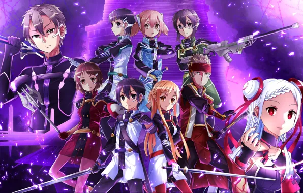 Sword, gun, game, weapon, anime, ken, blade, rifle
