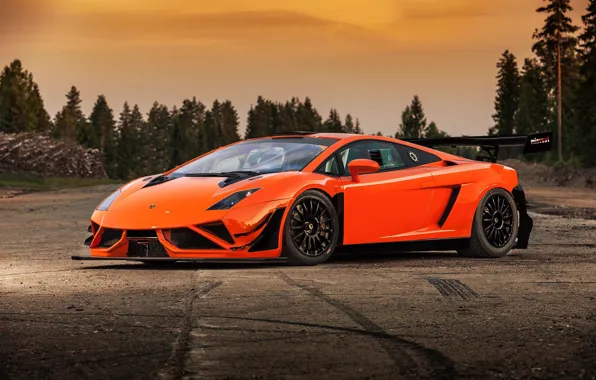 Orange, Gallardo, Black, Wheels