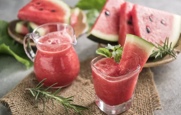 Watermelon, Cocktail, slice