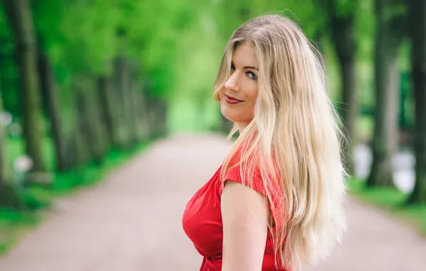 Look, face, smile, background, hair, Selina