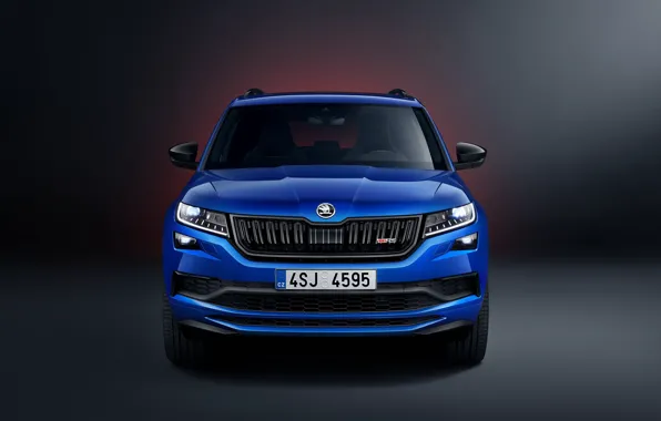 Front view, Skoda, Kodiaq, 2019, Kodiaq RS