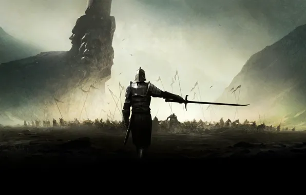 Sword, Warrior, lonely