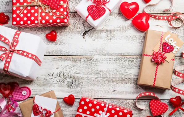 Love, gift, heart, hearts, love, heart, wood, romantic