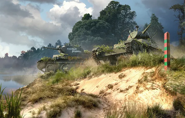 Easy, tank, USSR, World of Tanks, BT-7, T-26, sentinels of the motherland, Sergey Avtyushenko
