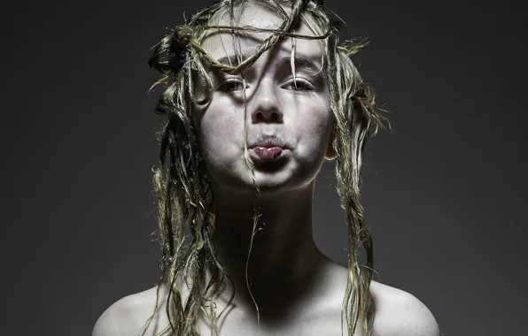 Portrait, girl, facial expressions