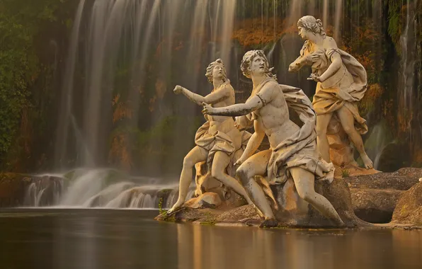 Picture Italy, fountain, sculpture, Royal Palace, Campaign, Caserta