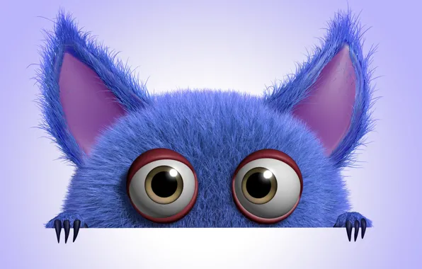Picture monster, monster, cartoon, character, funny, cute, fluffy