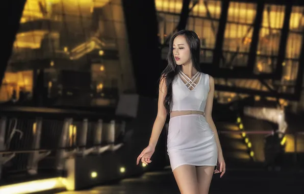 Picture girl, pose, background