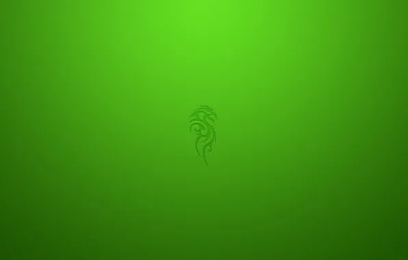 Picture green, abstract, logo, dragon, mininal