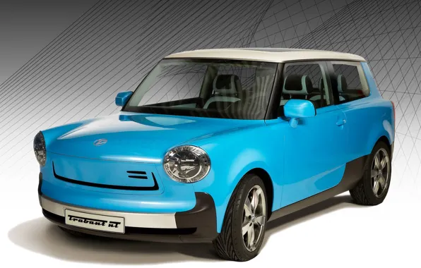 Concept, Car, Blue, Trabant nT