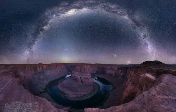 The sky, stars, night, the milky way, William Freebilly