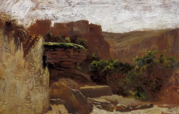 Picture landscape, picture, Carlos de Haes, Nuévalos